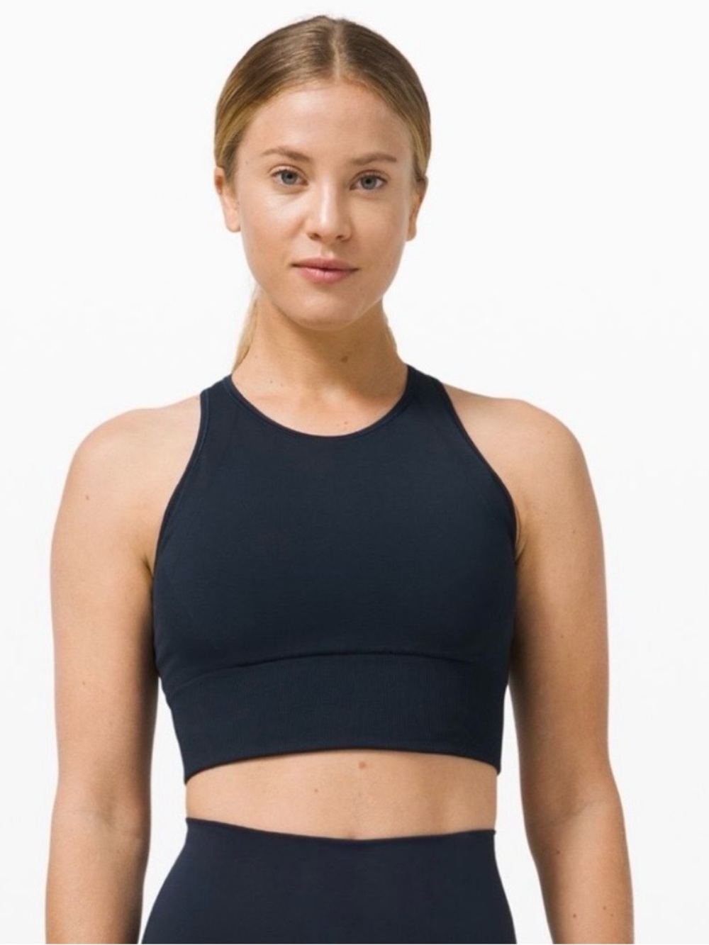lululemon athletica Teal High-Neck Sports Bra size 4